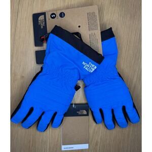 NWT The North Face Kids Montana Ski Glove Artic Blue Sz Small Winter Cold Gear
